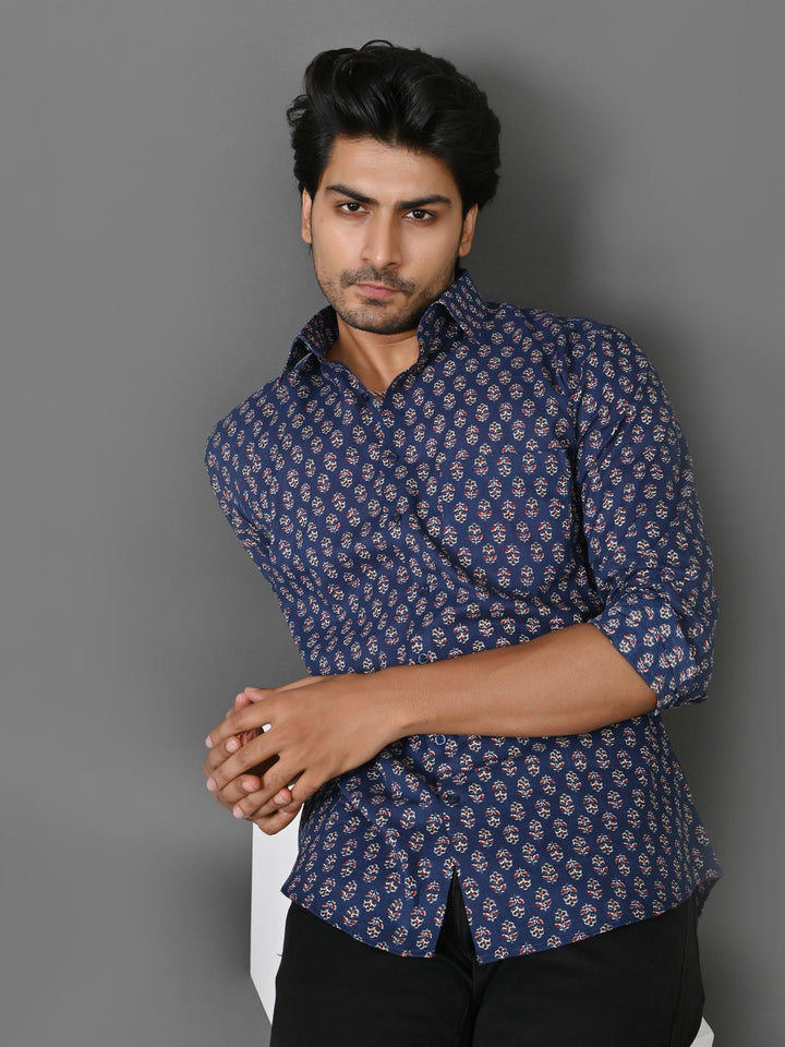 Floral Blue Shirts