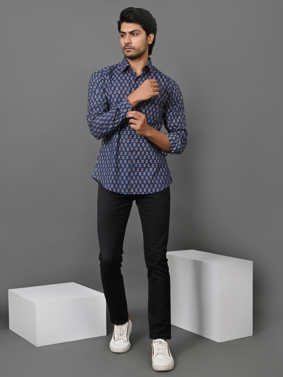 Floral Blue Shirts