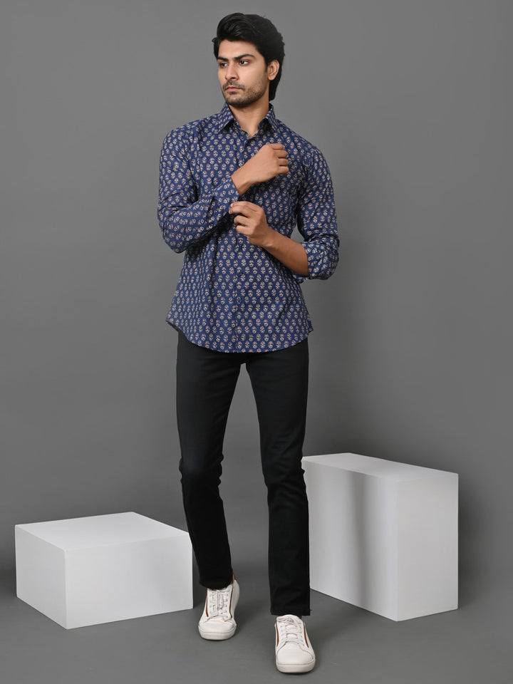Floral Blue Shirts