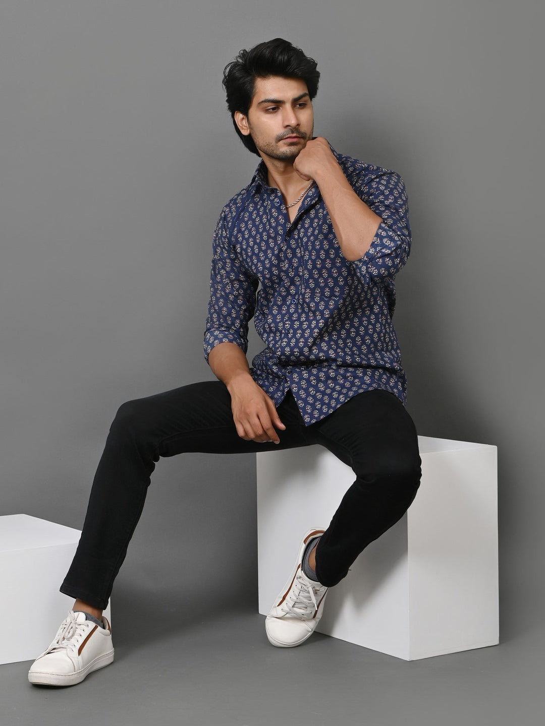 Floral Blue Shirts