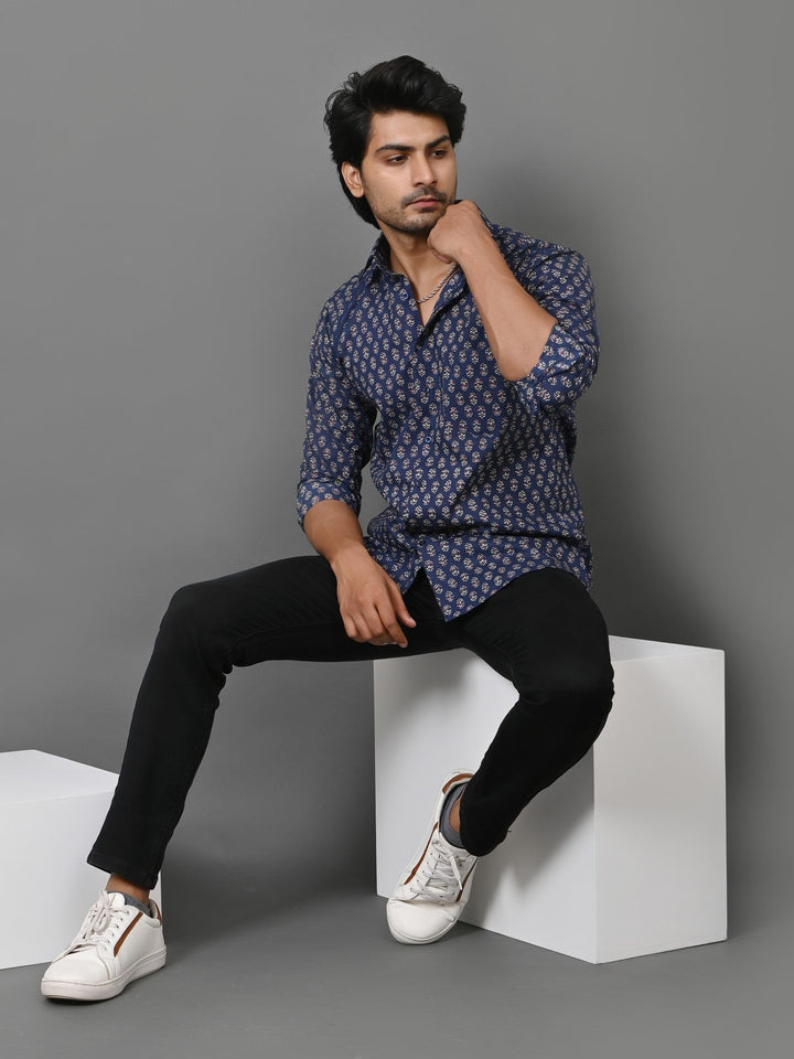 Floral Blue Shirts