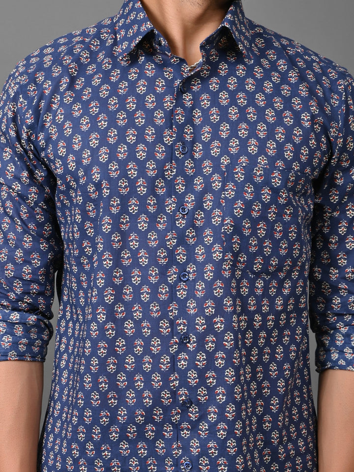 Floral Blue Shirts