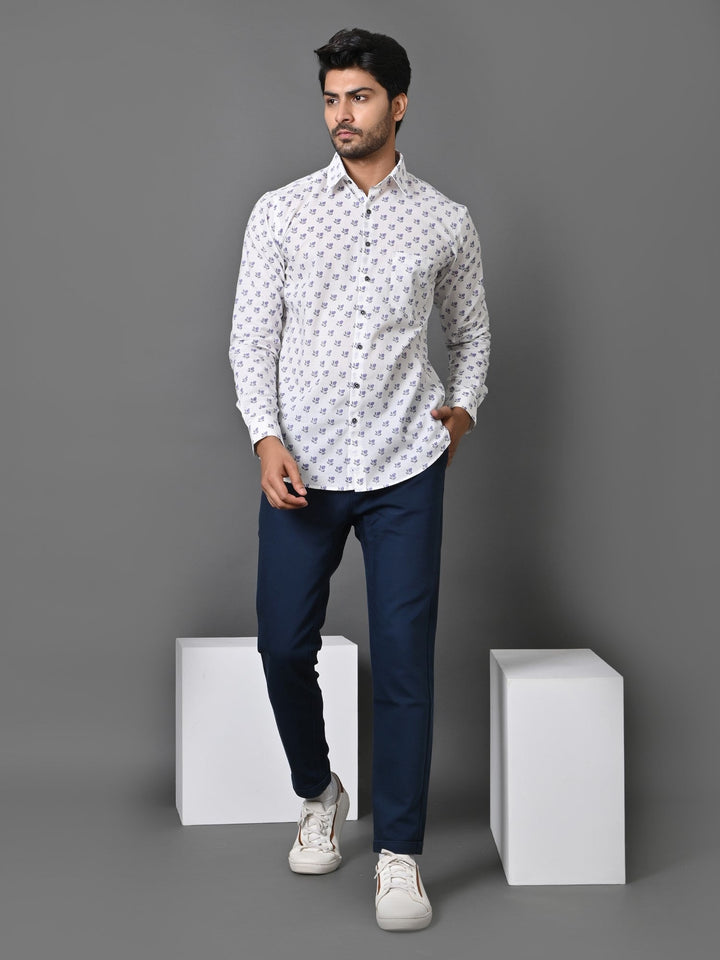 Ethnic Motifs White Shirts