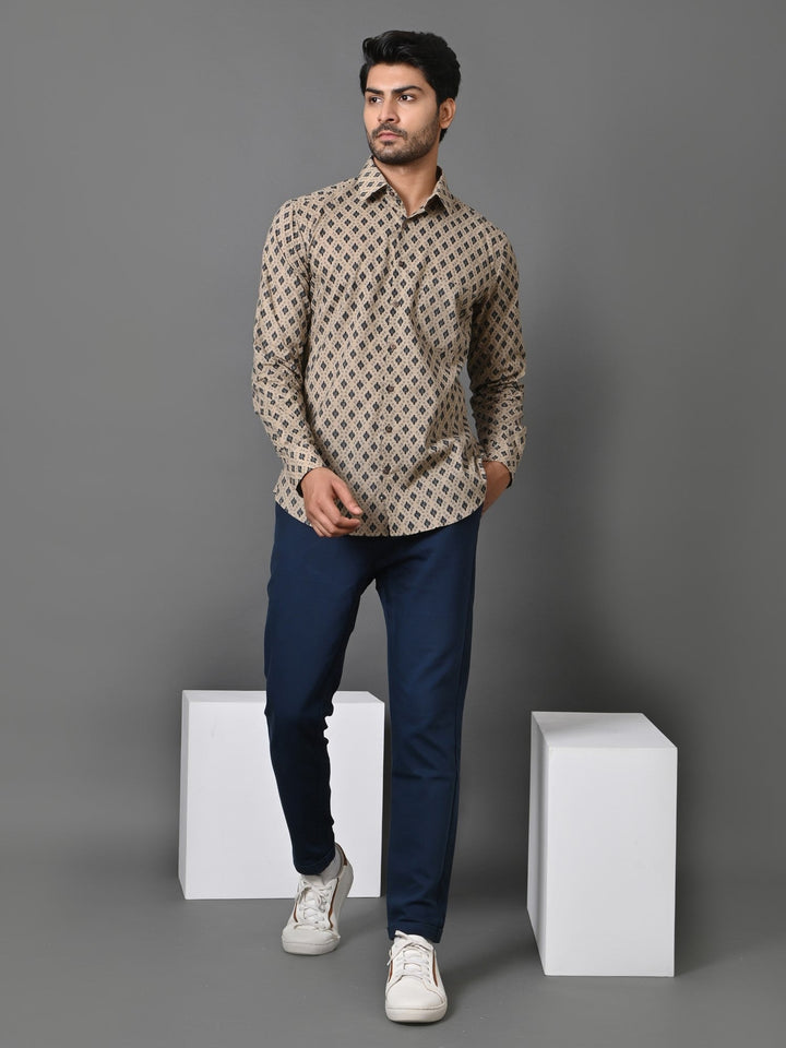 Geometric Grey Shirts