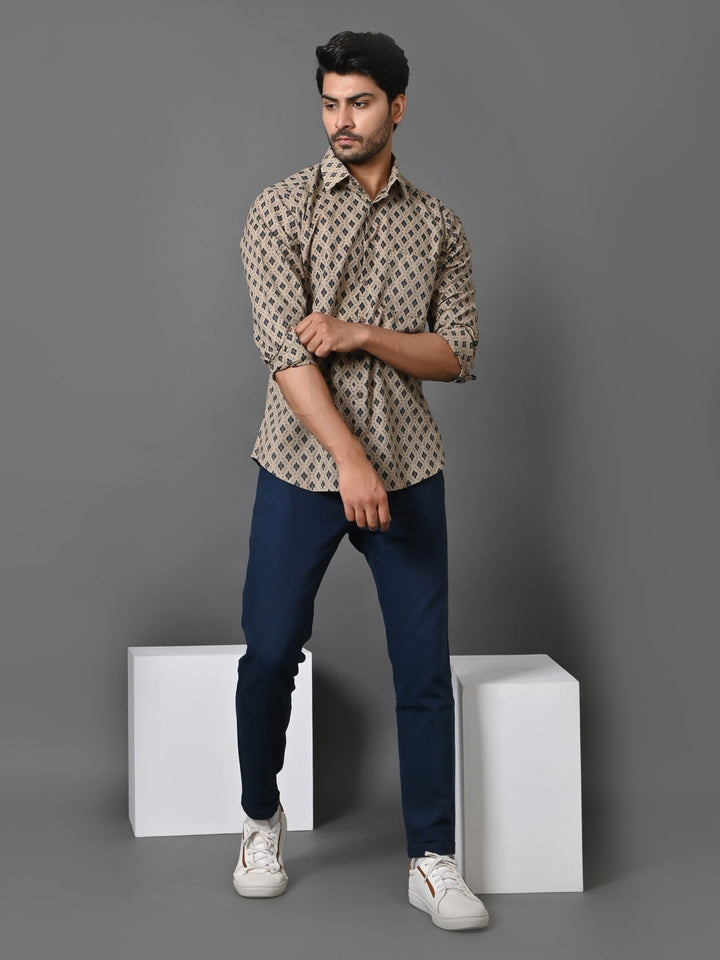 Geometric Grey Shirts