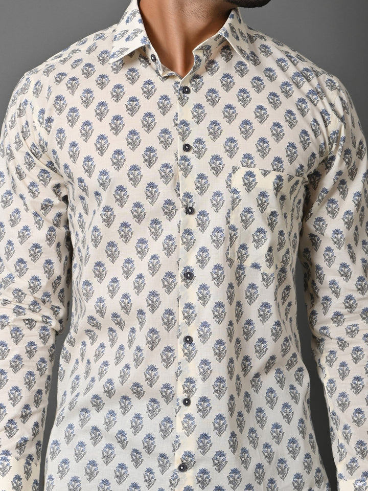 Floral Cream Shirts