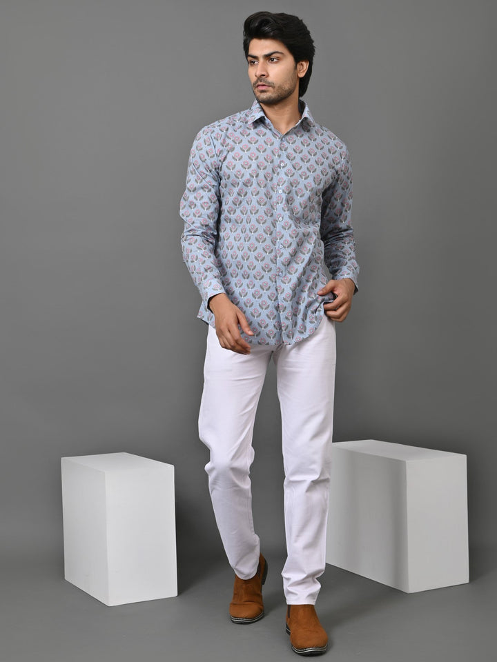 Floral Grey Shirts