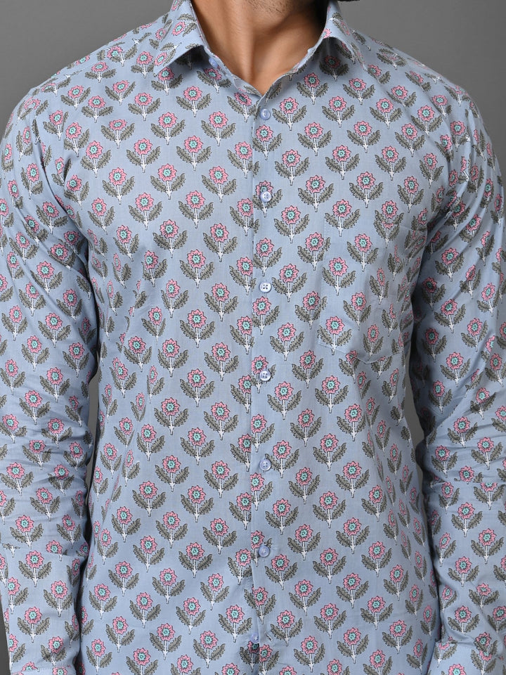 Floral Grey Shirts