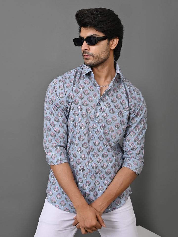 Floral Grey Shirts