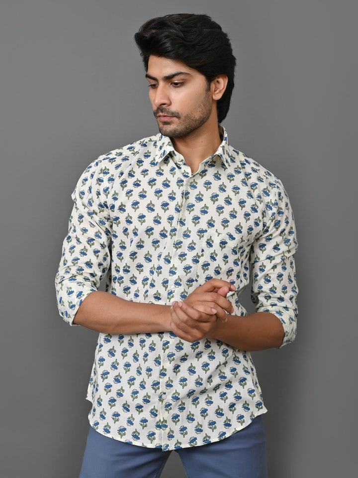 Floral Cream Shirts