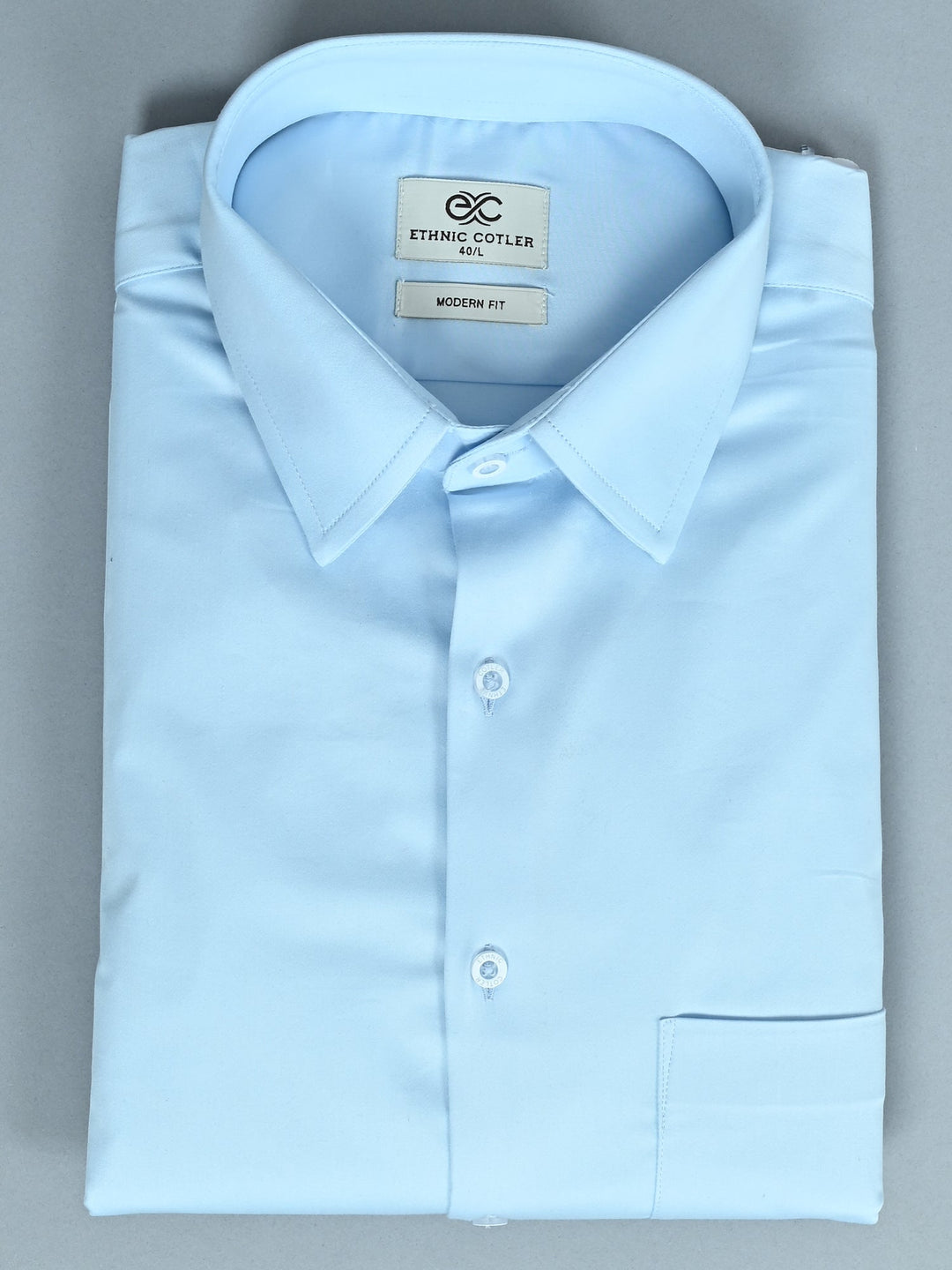 Solid Blue Shirts