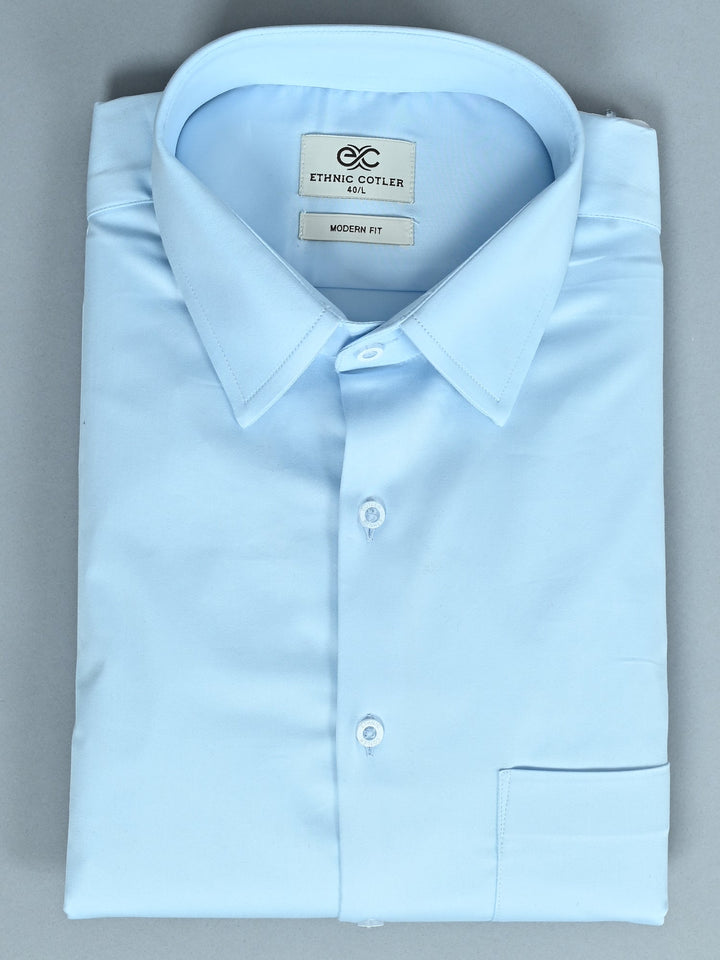 Solid Blue Shirts