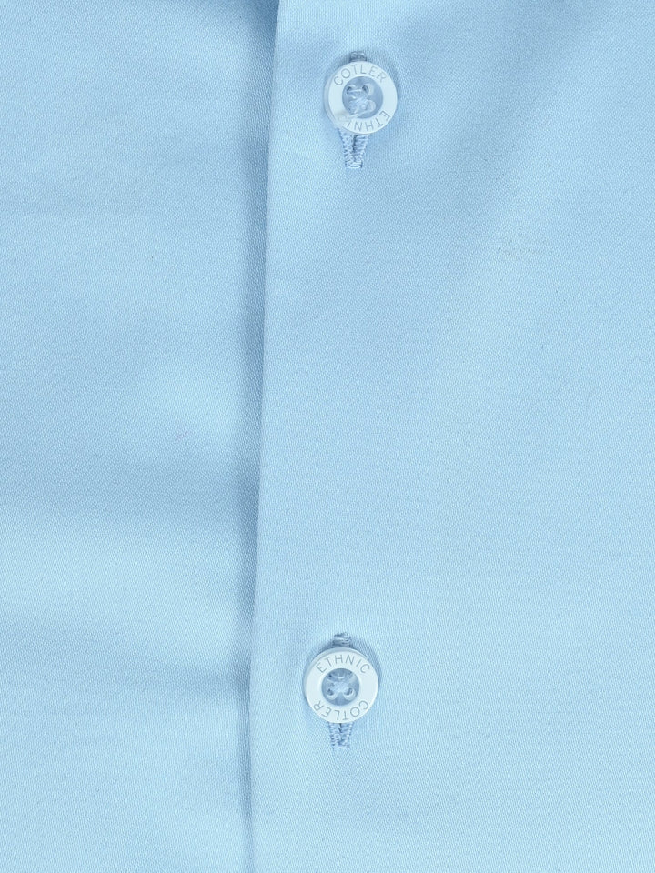 Solid Blue Shirts