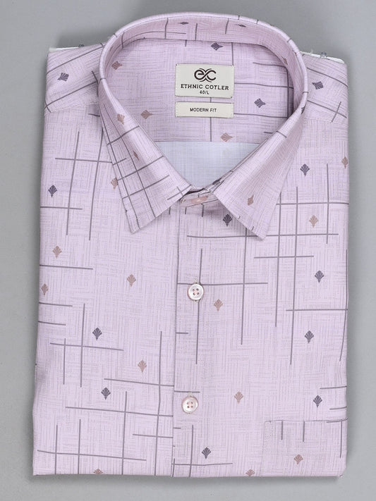 Geometric Lavender Shirts