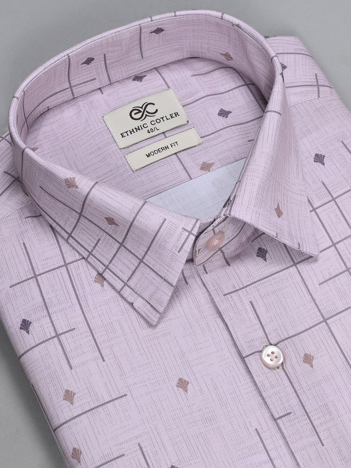 Geometric Lavender Shirts
