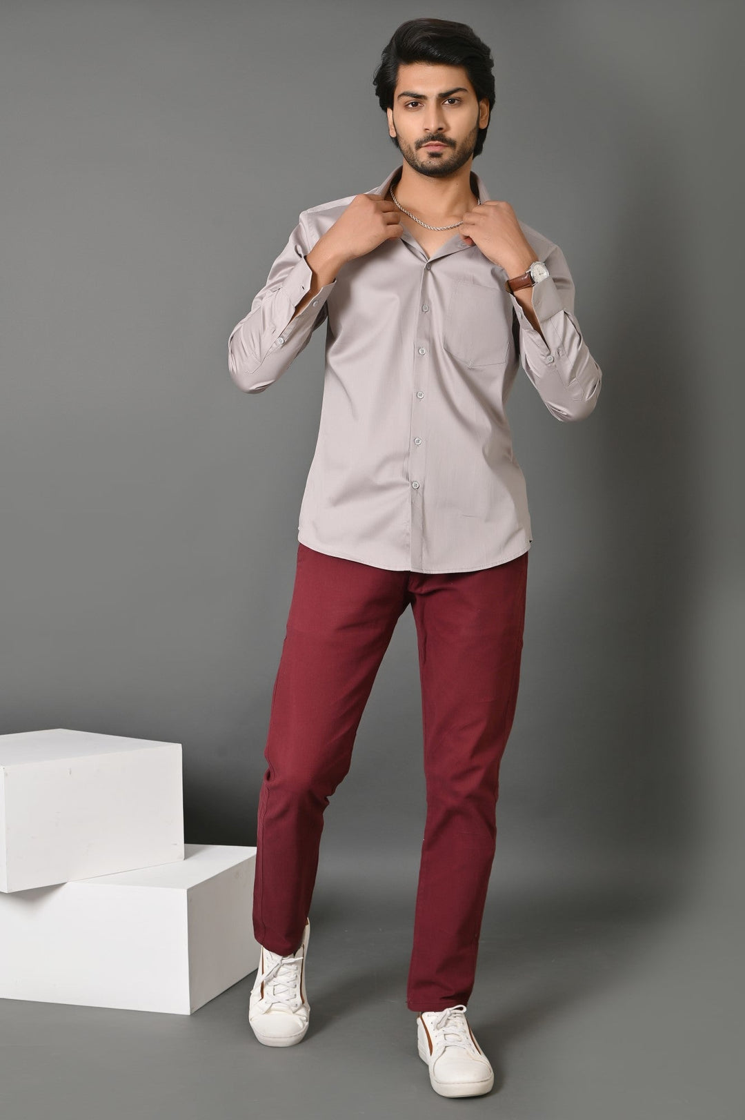 Solid Grey Shirts