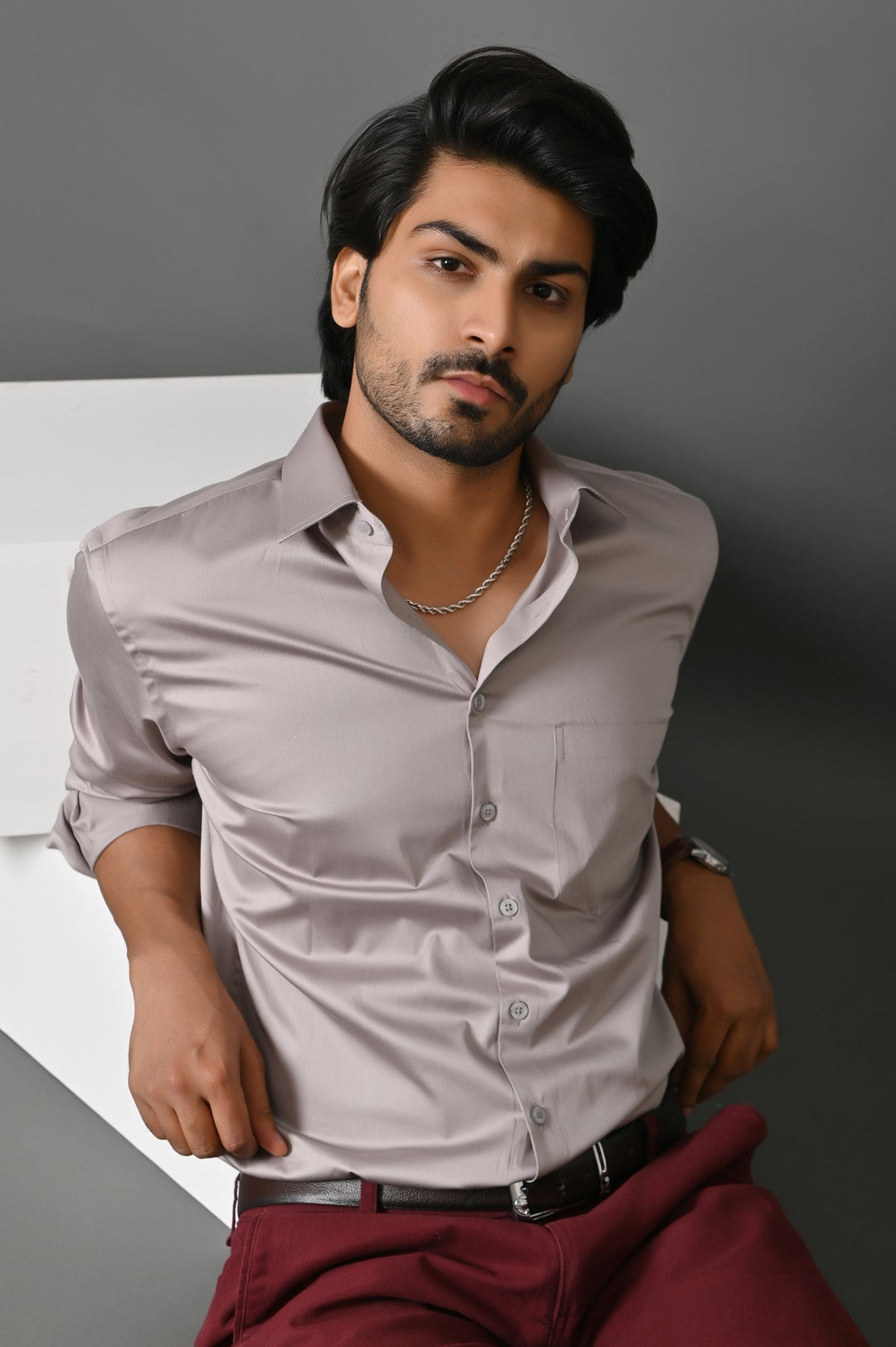 Solid Grey Shirts