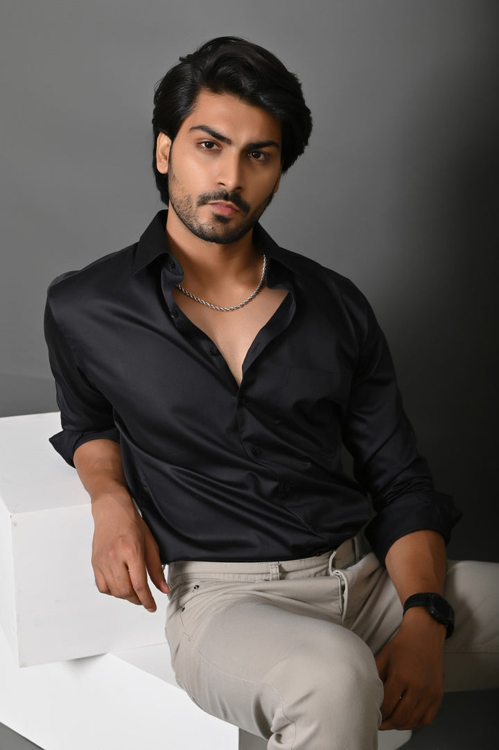 Solid Black Shirts