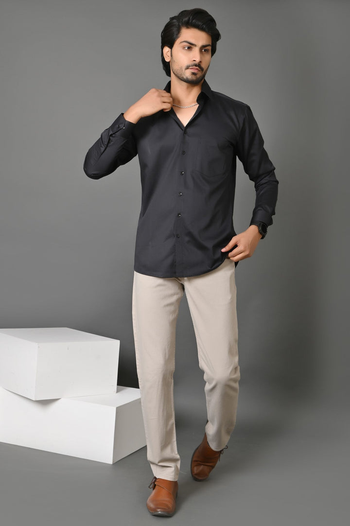 Solid Black Shirts