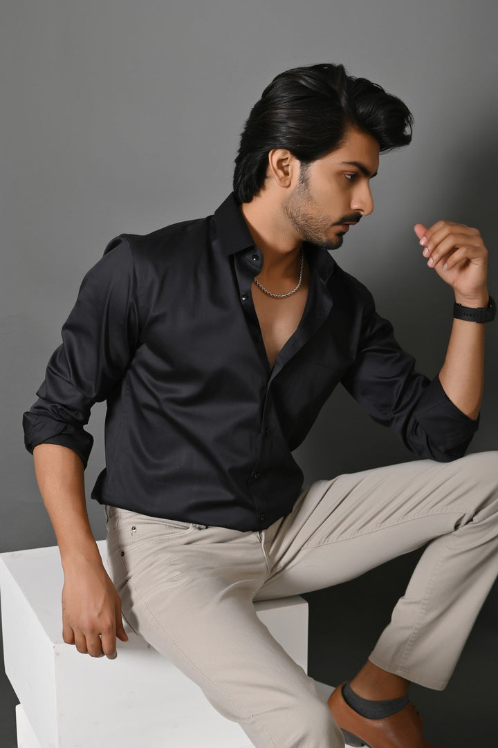 Solid Black Shirts