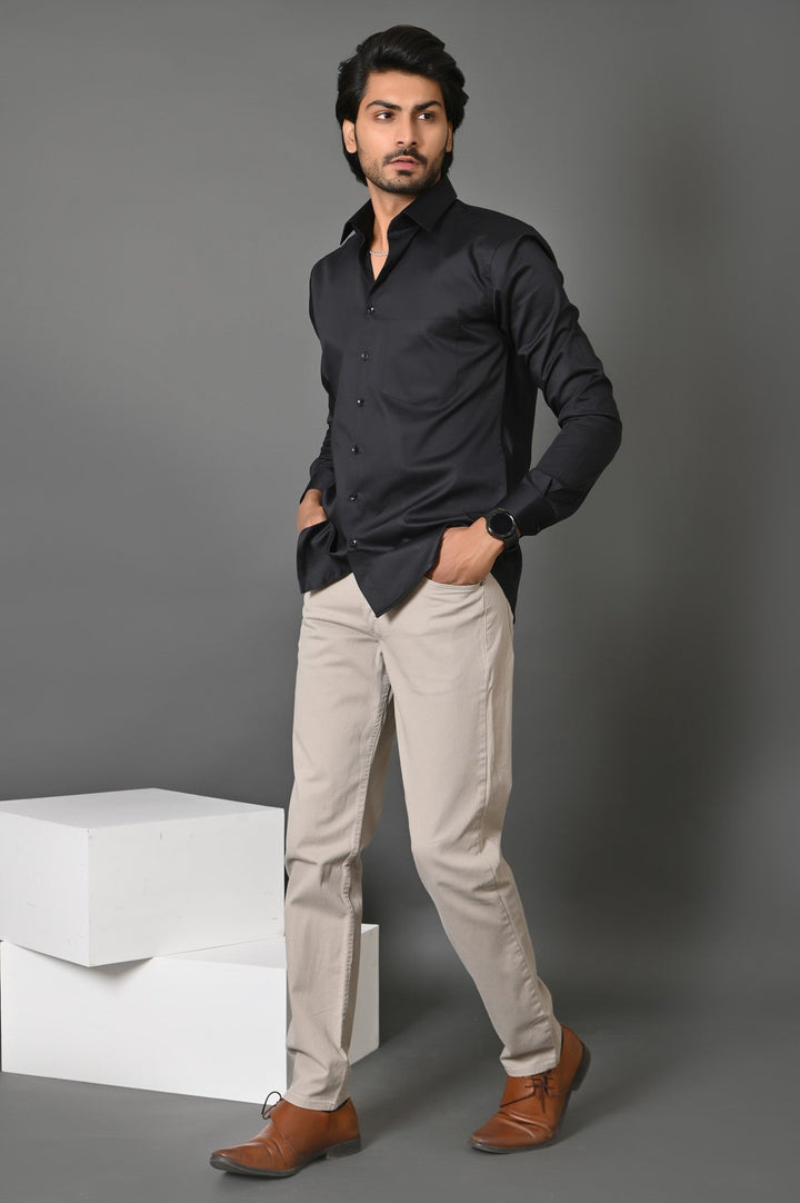 Solid Black Shirts