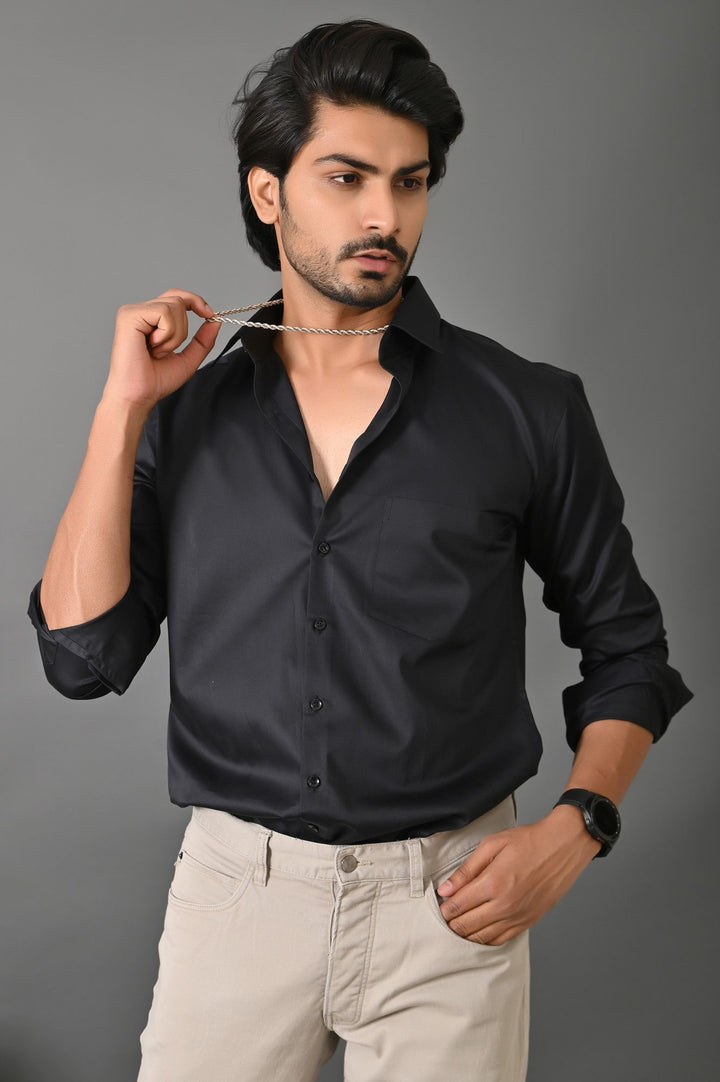 Solid Black Shirts