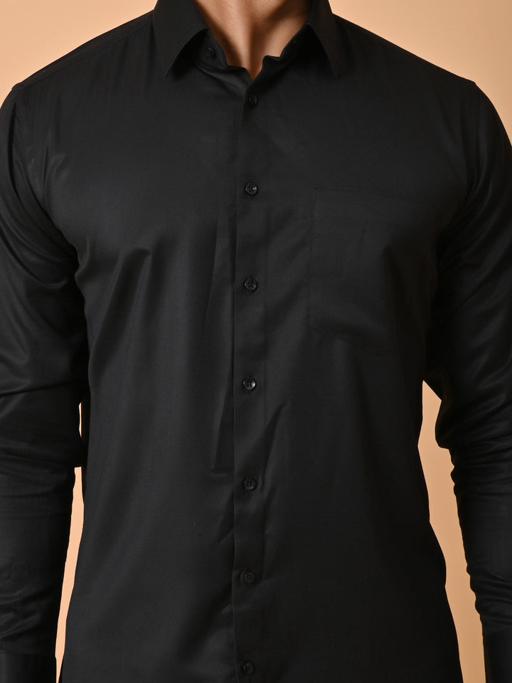 Solid Black Shirts