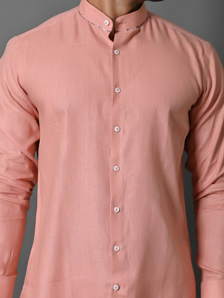 Solid Peach Shirts