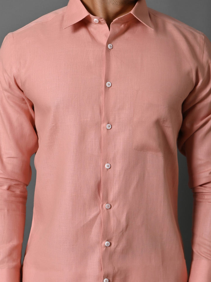 Solid Peach Shirts