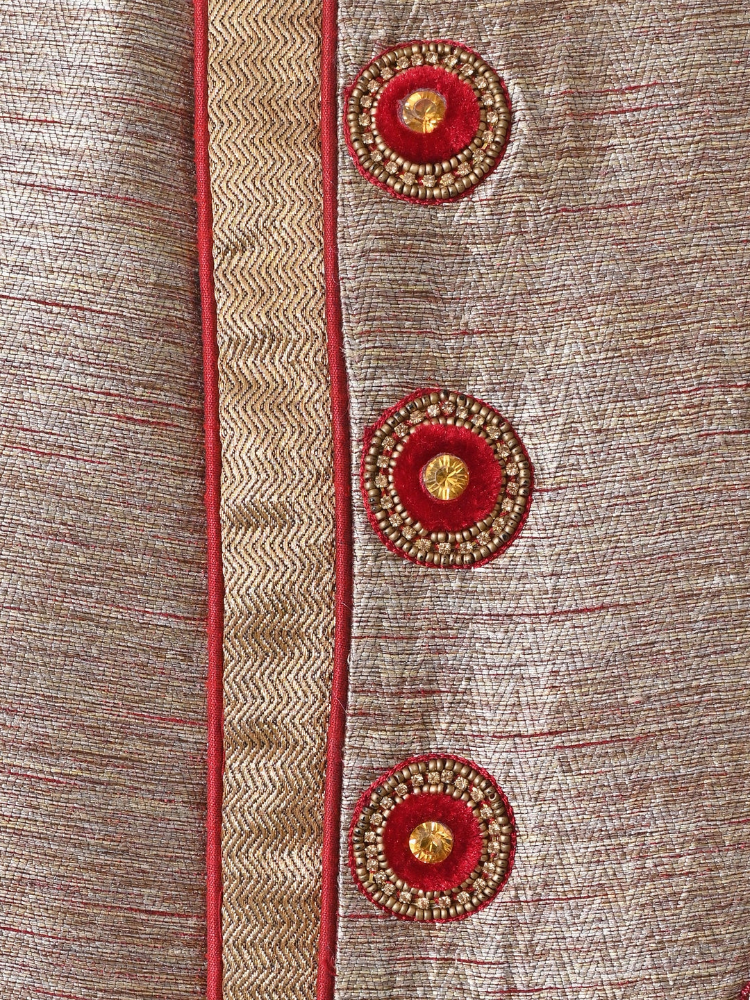 Ethnic Motifs Grey Sherwani