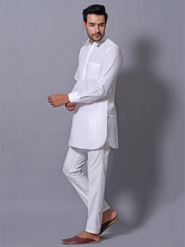 Solid White Kurta Top