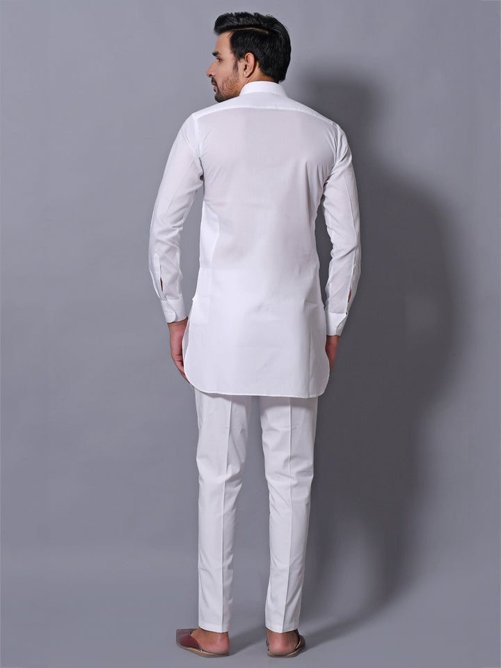 Solid White Kurta Top