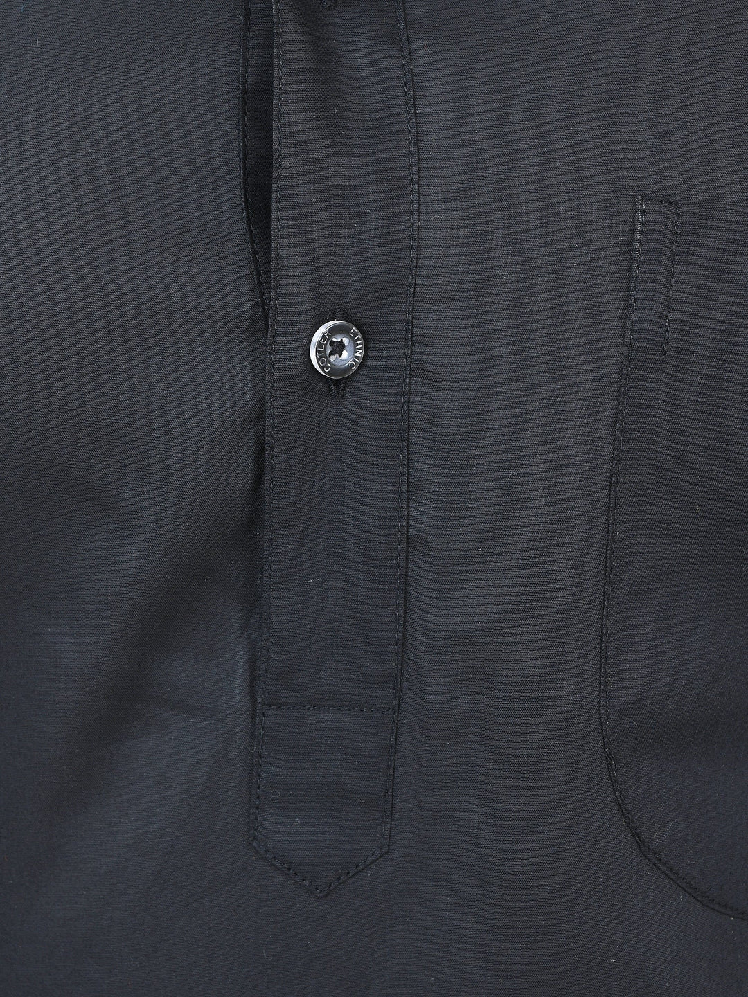 Solid Black Kurta Top