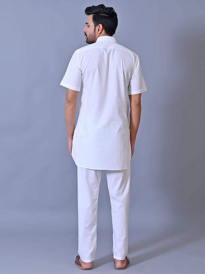 Solid White Kurta Top