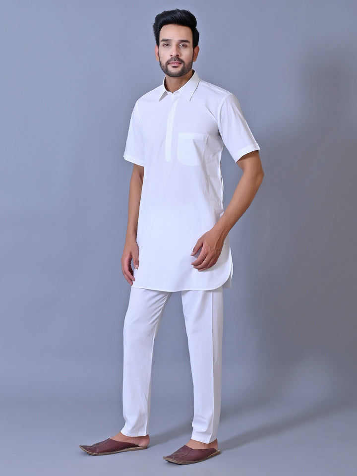 Solid White Kurta Top