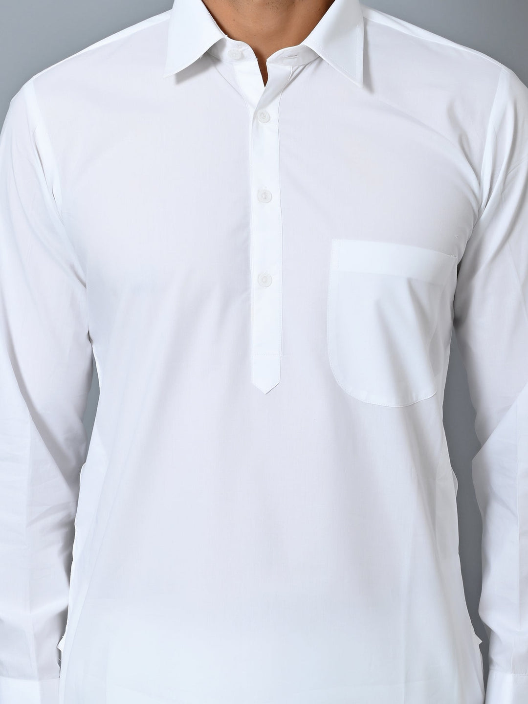 Solid White Kurta Set