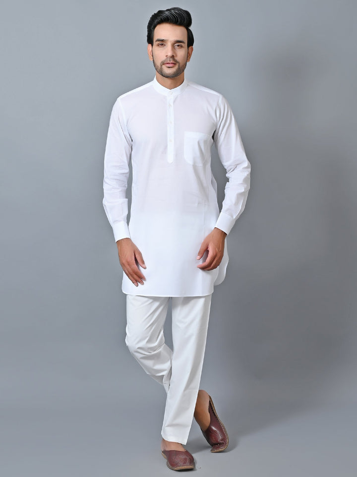 Solid White Kurta Set