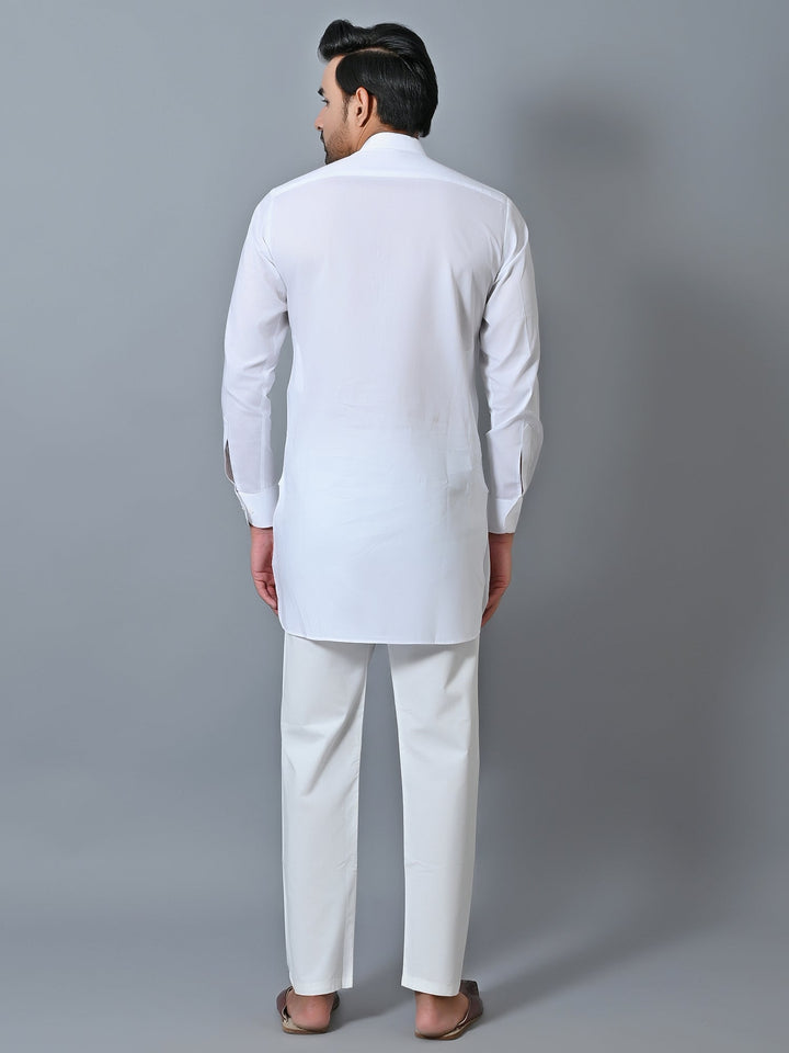 Solid White Kurta Set