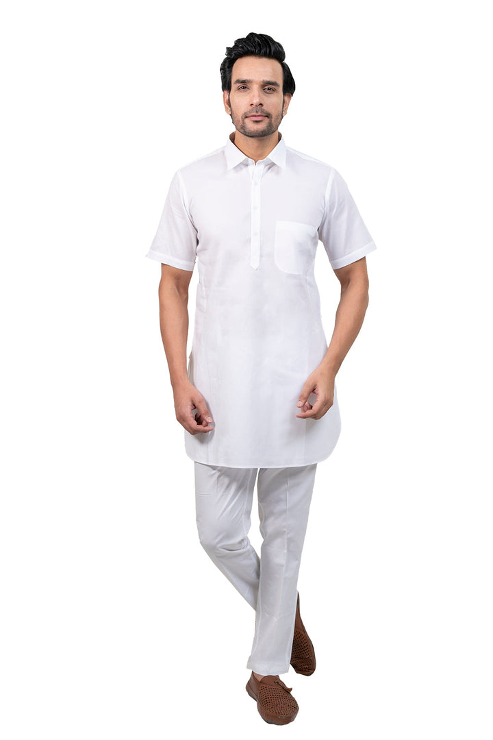 Solid White Only Kurta