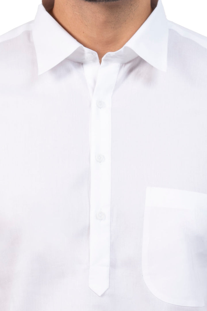 Solid White Only Kurta