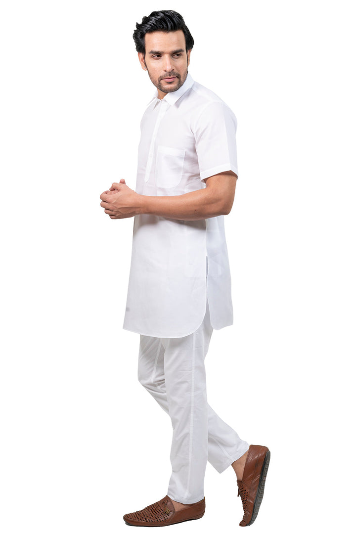Solid White Only Kurta