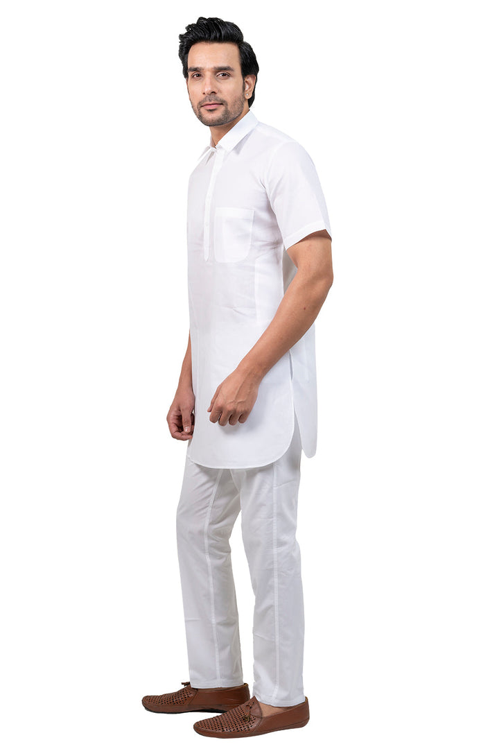 Solid White Only Kurta