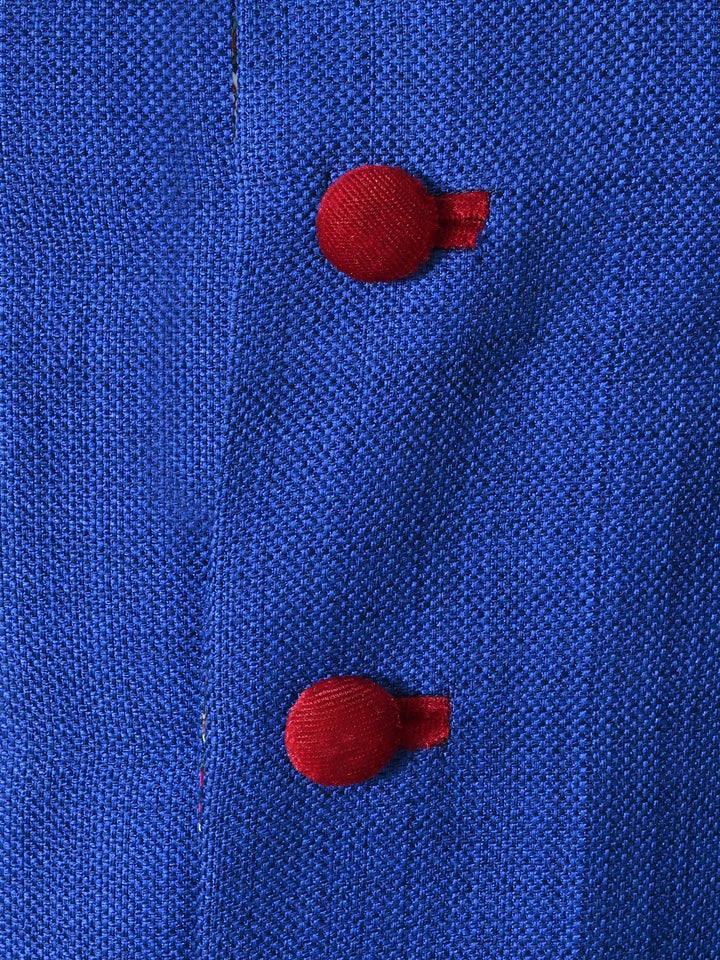 Textured Blue Sherwani