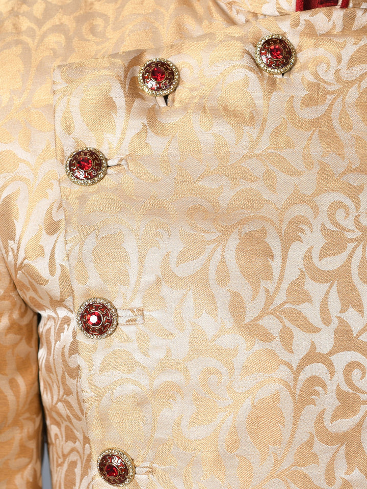 Floral Gold Sherwani