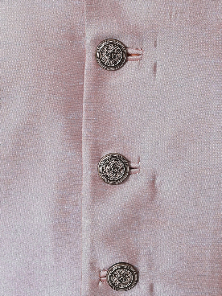Textured Rose Gold Sherwani