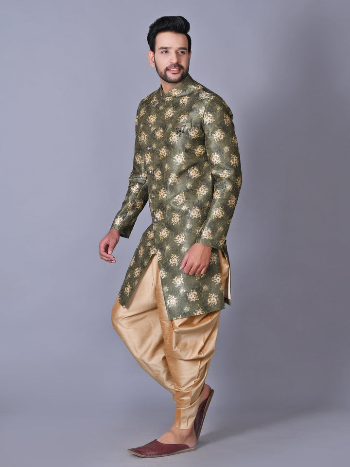 Floral Green Sherwani
