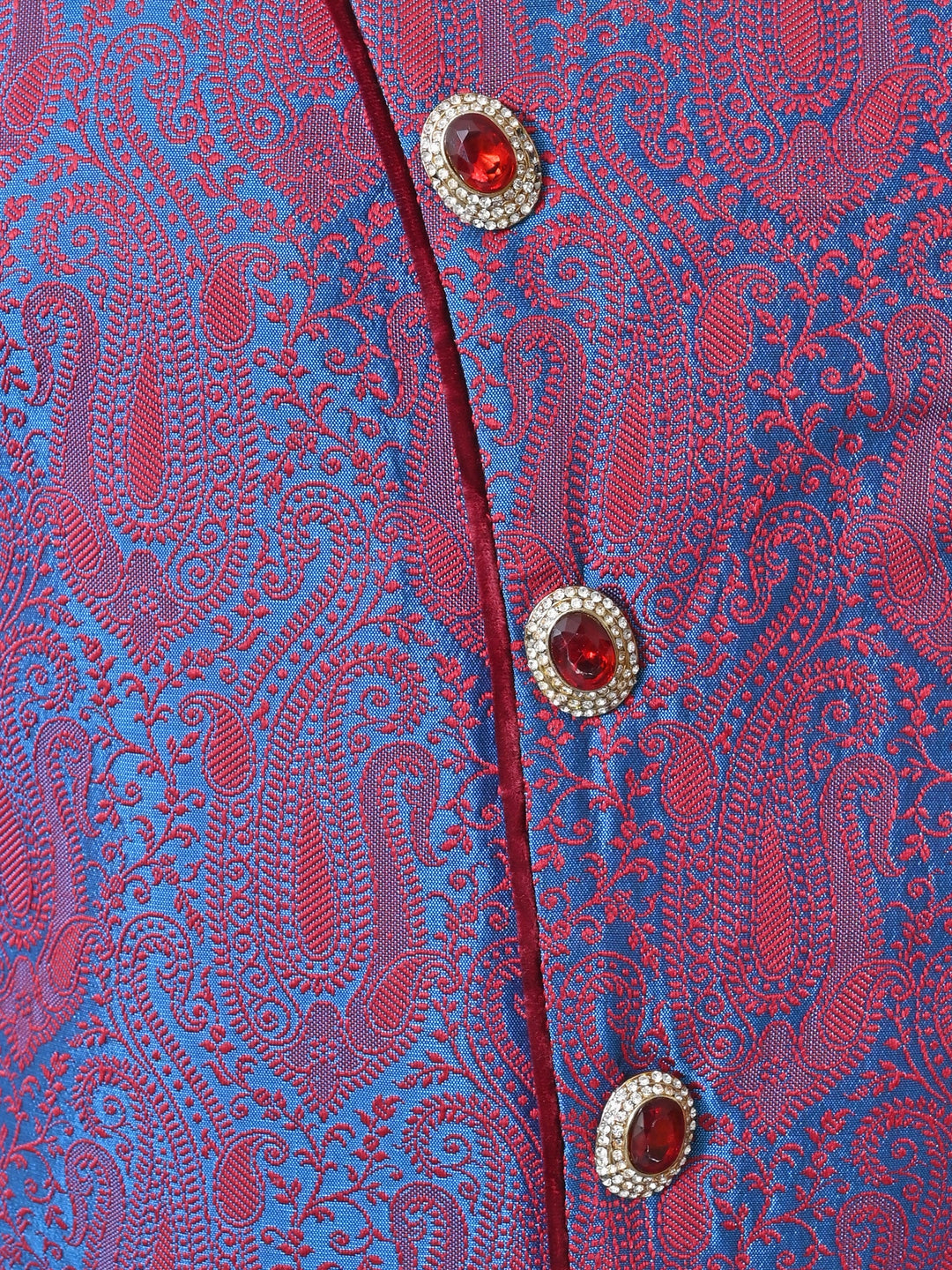 Ethnic Motifs Purple Sherwani