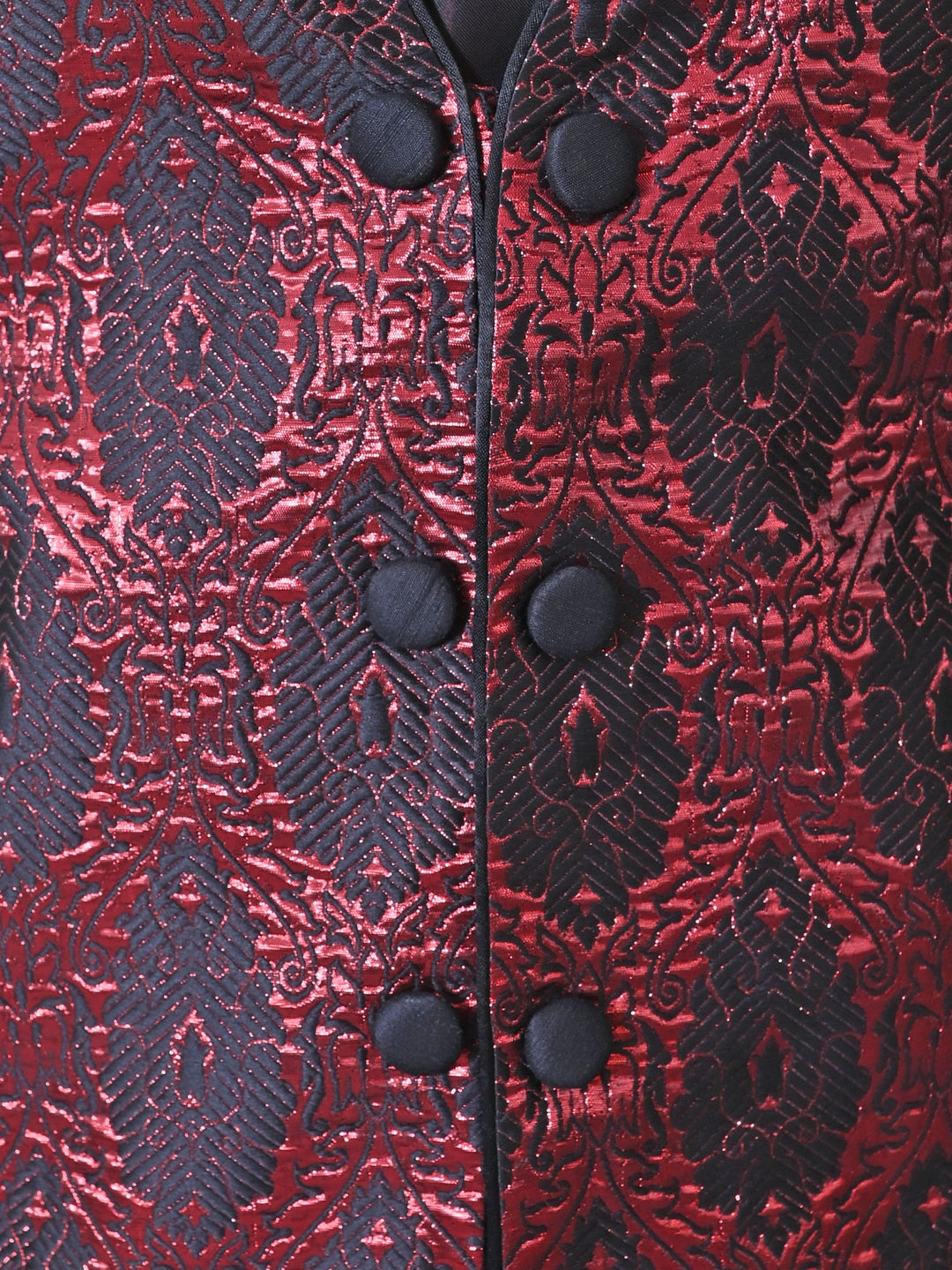 Ethnic Motifs Red Sherwani