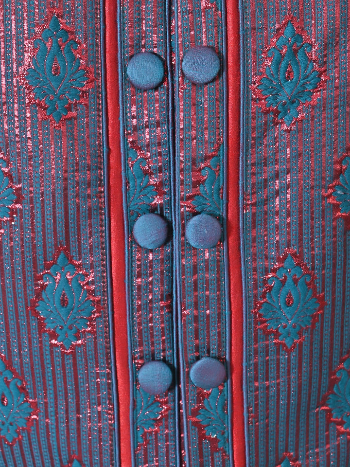 Ethnic Motifs Green Sherwani