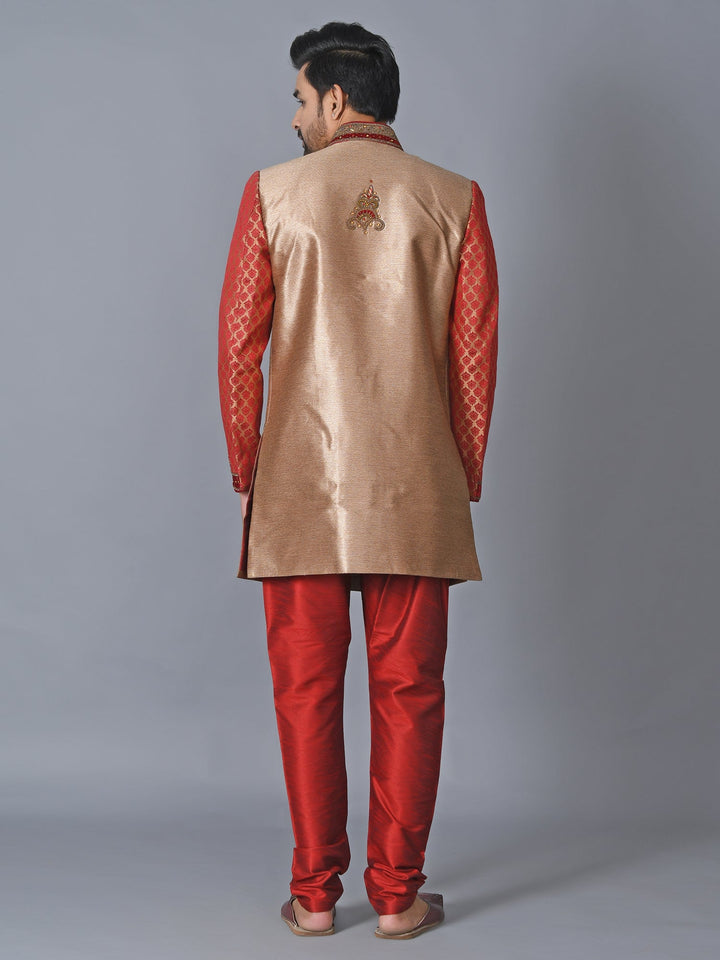Ethnic Motifs Copper Sherwani